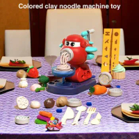 Mud Noodle Machine Toy Colourful Mud Modeling Clay Creative Modeling Children Pasta Maker Toys Dough Molding set For Kids