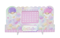 【震撼精品百貨】Little Twin Stars KiKi&LaLa 雙子星小天使~日本三麗鷗 雙子星壓克力萬年曆*88488