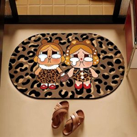 crybaby哭娃浴室啜水地墊家用矽藻泥廁所衛生間進門防滑速幹墊腳