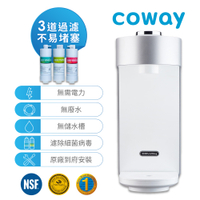 Coway 奈米高效淨水器P-350N (銀/粉)