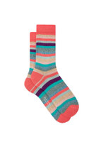 ถุงเท้าผู้หญิง รุ่น W1A-086D-AK511-96A Women Sock Clarissa สี Artist_Stripe