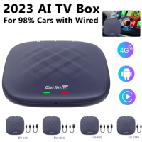 Carlinkit CPC200-Tbox Smart Box Android 13.0 AI TV Box Wireless Carplay Auto WiFi 2.4+5G Intelligent Module 8+128GB/4+64GB QCM