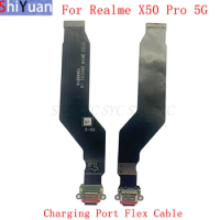 Original USB Charging Port Connector Board Flex Cable For Realme X50 Pro 5G Charging Port Flex Replacement Parts
