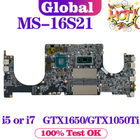 KEFU Mainboard For MSI MS-16S21 MS-16S2 PS63 Laptop Motherboard i5 i7 8th Gen GTX1050Ti GTX1650 V4G