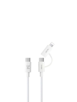 สายชาร์จเร็ว 60W 3-in-1 Braided A to C/L, C to C/L ความยาว 1.2M