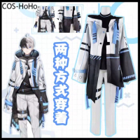 COS-HoHo Vtuber Nijisanji YouTuber Kamito Game Suit Handsome Uniform Cosplay Costume Halloween Carnival Party Role Play Outfit