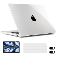 EGYAL for Macbook M2 Air 15 2023 Pro 16 14 Case for Apple Macbook Air Pro 13 15 16 Inch for M1 Air 13 Crystal Protective Shell