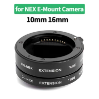 Auto Focus Macro Extension Tube Set 10mm 16mm for Sony NEX E-Mount Camera Lens