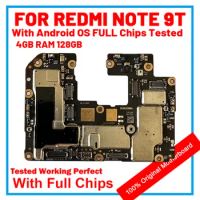 Original Unlocked MotherBoard For REDMI NOTE 9T Global Version MainBoard Good Working Logic Board Circuits Plate For NOTE 9T