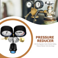 CO2 Pressure Regulator 0-2.5MPa Welding Gas CO2 Pressure Gauge Flow Meter Industrial CO2 Reducing Valve Welding Weld Gauge