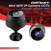 Kamera CCTV Mini Taffware Mini WiFi IP Camera Wide Angle Nightvision 1080P - A9NV - Smart, Wireless