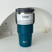 【TYESO ของแท้ที่ได้รับอนุญาต 100%】แก้วเก็บความร้อนและเย็น TYESO รหัส TS-8826 ขนาด 600ml ผลิตจากสแตนเ