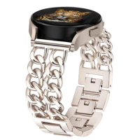20-22mm Metal band For Samsung Galaxy watch 6 5 4 Classic Luxury link bracelet Amazfit Bip 5/Bip3 pro/Balance/GTS/GTR 4 strap