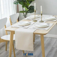 Berkualitas Informa - Informa Set 5 Pcs Table Runner Water Repellent - Krem Beige