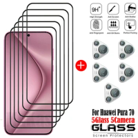 Full Cover Full Glue Tempered Glass For Huawei Pura 70 Screen Protector Glass For Huawei Pura 70 Camera Film
