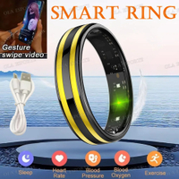 Men Women Smart Ring 5ATM Waterproof Pedometer Multi-function Ring Monitor Health Smart Ring 2025 Ne