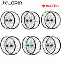 JKLapin Mountain Bike NOVATEC Wheelset 26 27.5 Inch 4 Bearing 32 Hole Bicycle Racing Wheel Rim For 7 8 9 10 11 Speed