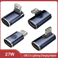 USB C to Lightning Charging Adapter, 27W PD USB Type C Fast Charger Lightning Male to Type C Female Adapter for iPhone 14