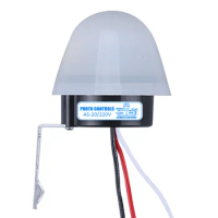 Waterproof Sensitive Auto Switch Photocell Street Light Switch Sensor AS-20 DC 12V AC 110V 220V 10A