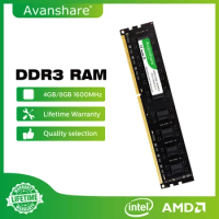 Avanshare Memory Ram 2GB 4GB 8GB DDR3 1333MHZ 1600MHZ Desktop 2RX8 1.5V PC3 Series 10600 12800