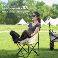 Trailtop Kursi Lipat Outdoor Kain Oxford 600D Kursi Lipat Camping Portable Pasti Diskon