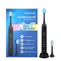 Glorysmile 創新設計 8 LED 藍光牙齒美白電動牙刷
