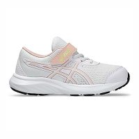 Asics Contend 9 Ps [1014A338-104] 中童 慢跑鞋 魔鬼氈 彈力 支撐 緩震 白 粉紅