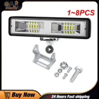 1~8PCS Car Work Light LED Bar LED Headlights LED For Auto Motorcycle Truck Boat Tractor Trailer Offroad Working Light Driving