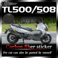 For SYM TL500 508 sticker 3D carbon fiber protection film fuel tank sticker body decoration sticker and flower modification
