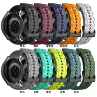 20mm/22mm silicone strap For Samsung Galaxy Watch 4 classic/Watch5 pro/Active 2/44mm watchBand wirstband Bracelet football
