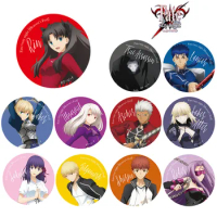 Fate Stay Night anime badges 58 mm badge Saber Rider Archer Metal Brooch Metal Icons