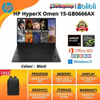 HP HyperX Omen 15-GB0666AX Black Ryzen 7 260 Win11 OHS