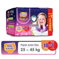 Sensi Night Pampers Pant for Girls uk XXXXL (4XL)