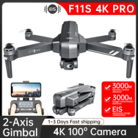 3KM Original SJRC F11S 4K Pro GPS Drone Gimbal Camera 4K EIS Brushless Aerial Photography 5G WIFI FPV RC RC Quadcopter Drones