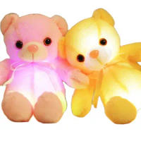 New Design LED Light Bear Plush Toy Colourful Teddy Bear Toy Giant Plush Teddy Bear For Kids