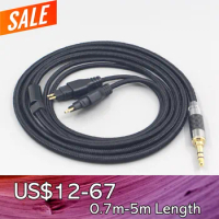 Super Soft Headphone Nylon OFC Cable For Sennheiser HD580 HD600 HD650 HDxxx HD660S HD58x HD6xx Earphone LN007508
