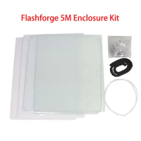 Flashforge Adventurer 5M AD5M 3D Printer AD5M DIY Enclosure Panel Kit Clear Transparent Polycarbonate PC Sheet 3mm Door Glass