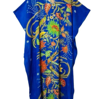 DASTER KALONG LD 154 CM / Daster premium wanita dewasa/Batik kencana ungu label biru Original Kancin