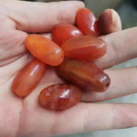 1pcs Gannan Red Agate Beads in bulk wholesale gorgeous orange red Chinese ancient emperor collection favorites jewelry diy gems