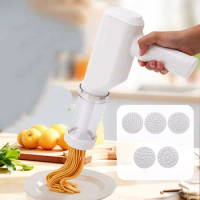 Automatic Electric Pasta Maker Hand Operated Pasta Maker Cutter Manual Spaghetti Noodles Dough Pressing Machine