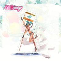 16CM 2024 New Anime Hatsune Miku kawaii Figure Acrylic standing plate model toys collect ornaments gifts