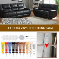 Leather Reconditioning Kit Complete Set for Bags Shoes Furniture Car Interior Repairing Cleaning Protecting Leather Products