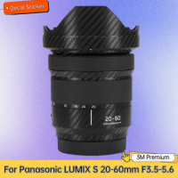 For Panasonic LUMIX S 20-60mm F3.5-5.6 Lens Sticker Protective Skin Decal Vinyl Wrap Film Anti-Scratch Protector Coat H-FS12060
