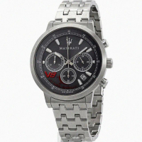 【MASERATI 瑪莎拉蒂】MASERATI手錶型號R8873134003(鐵灰色錶面槍灰色錶殼槍灰色精鋼錶帶款)