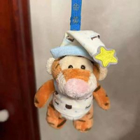 可愛跳跳虎毛公仔公仔玩偶布娃娃小老虎送女生禮物手袋掛件手飾