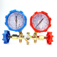 Way Diagnostic R410a Charging Gauge R410a Manifold Freon 3 Refrigeration R-134a Gauge For Fits Set Manifold Air