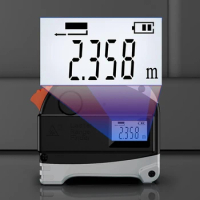2 in 1 30/40M Laser Rangefinder LCD Digital Tape Measure Distance Measurer Meter Range Finder Infrared Construction Gauging Tool