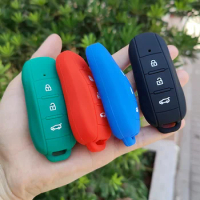 Rubber Car Key FOB Protector Skin Cover Case for Dongfeng DFSK Glory 580 F5 F507 AX7 2020 2021 2022 Remote 3 buttons Accessories