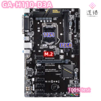 For Gigabyte GA-H110-D3A Motherboard 32GB VGA M.2 LGA 1151 DDR4 ATX H110 Mainboard 100% Tested Fully Work