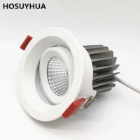 Dimmable LED Embedded Downlight COB Spotlight Lamp 7W/10W/15W Recessed Spot Light Indoor Decoration Ceiling Lamp AC85~265V.